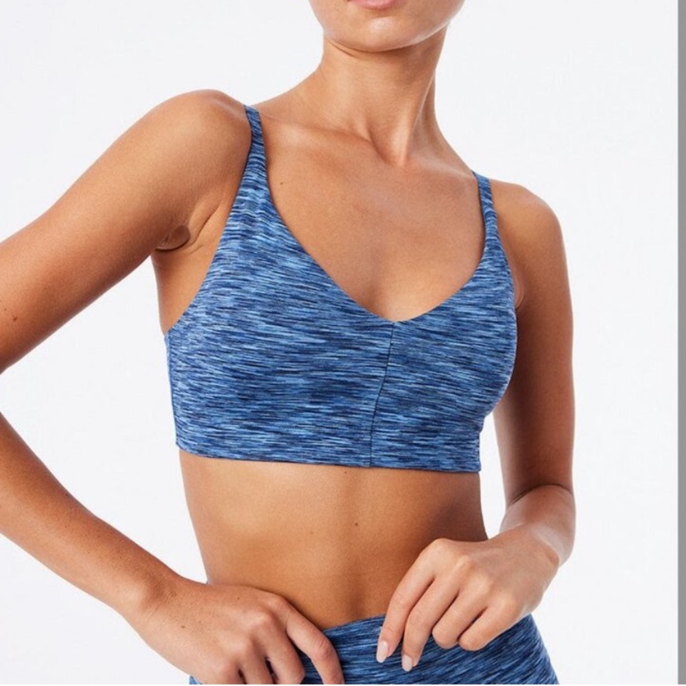 Outdoor Voices Flow Bralette in Ocean